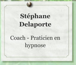 Stéphane Delaporte  Coach - Praticien en hypnose